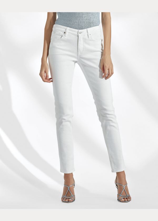 Ralph Lauren 160 Slim Jean Bílé | WC4B7mzE