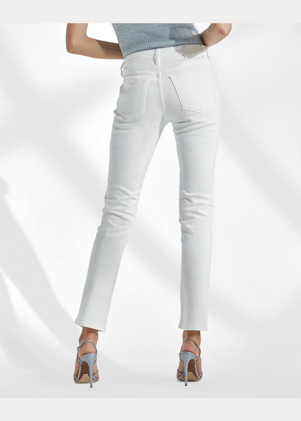 Ralph Lauren 160 Slim Jean Bílé | WC4B7mzE