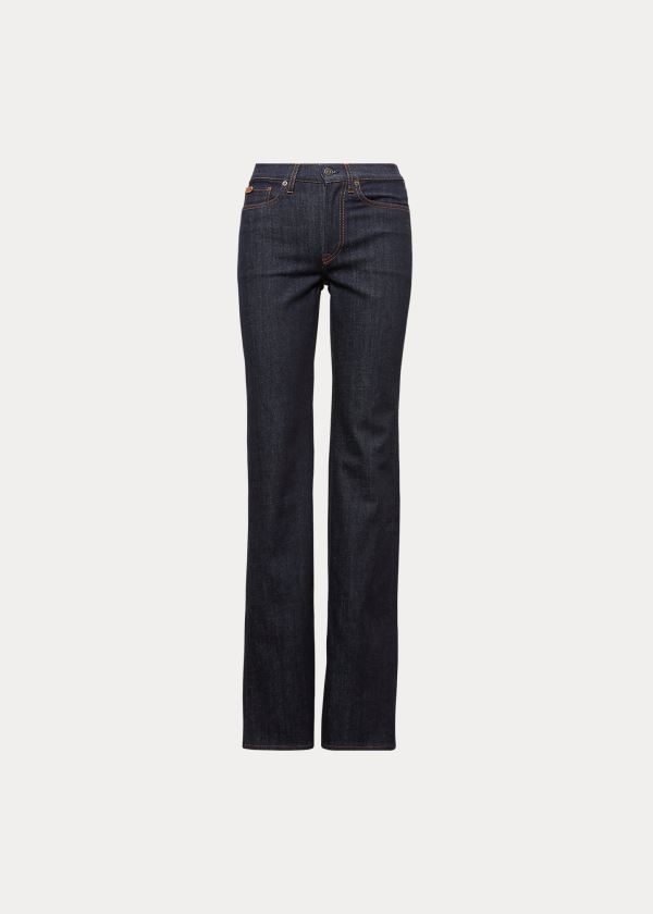 Ralph Lauren 173 Široké-Leg Jean Černé | B0Kl5Kwu