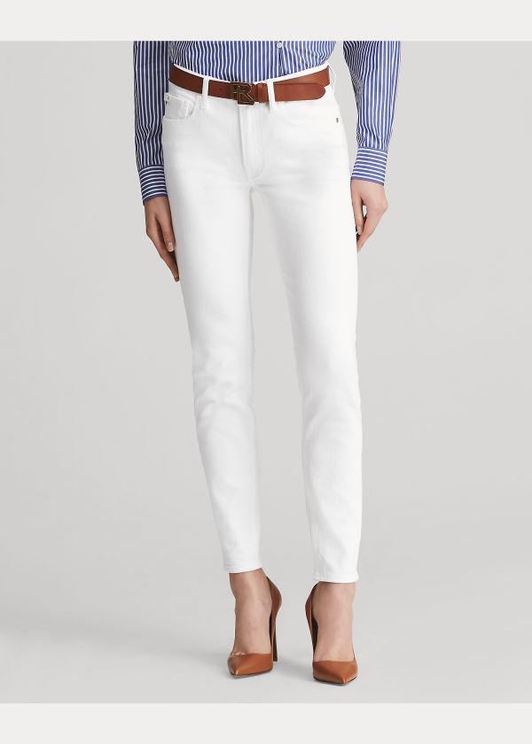 Ralph Lauren 400 Matchstick Jean Bílé | Xyk9VUZ6