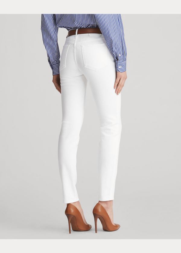 Ralph Lauren 400 Matchstick Jean Bílé | Xyk9VUZ6