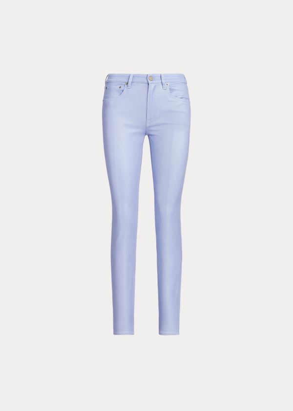 Ralph Lauren 400 Matchstick Jean Fialové | jFPOsTnL