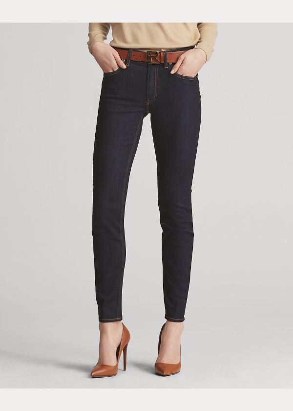 Ralph Lauren 400 Matchstick Jean Černé | aFBQ09wS