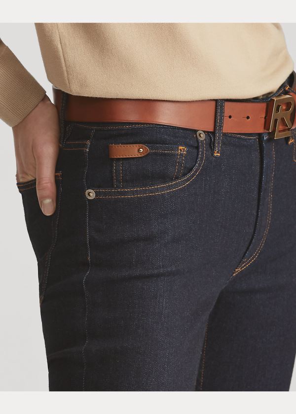 Ralph Lauren 400 Matchstick Jean Černé | aFBQ09wS