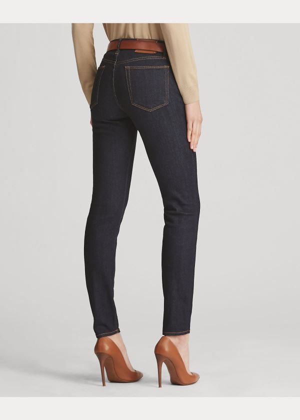 Ralph Lauren 400 Matchstick Jean Černé | aFBQ09wS