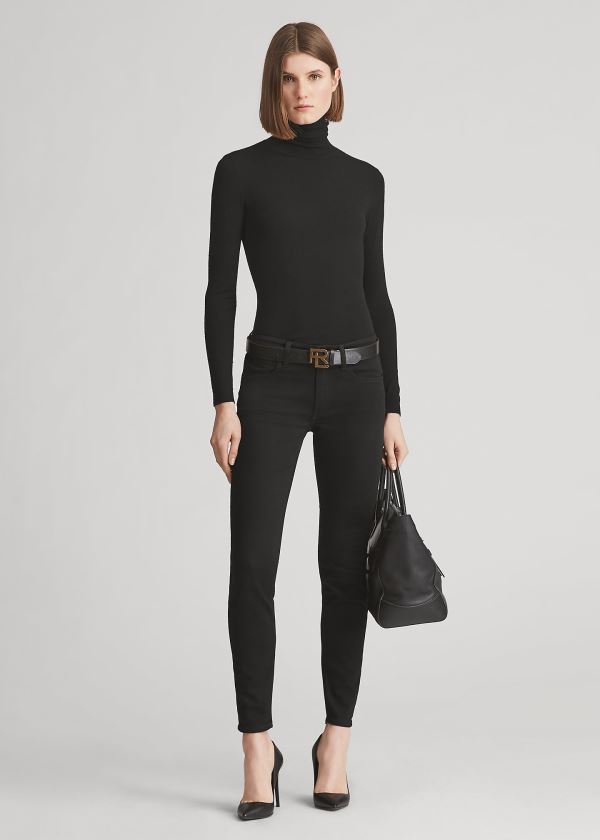 Ralph Lauren 400 Matchstick Jean Černé | gx2cZ4kJ