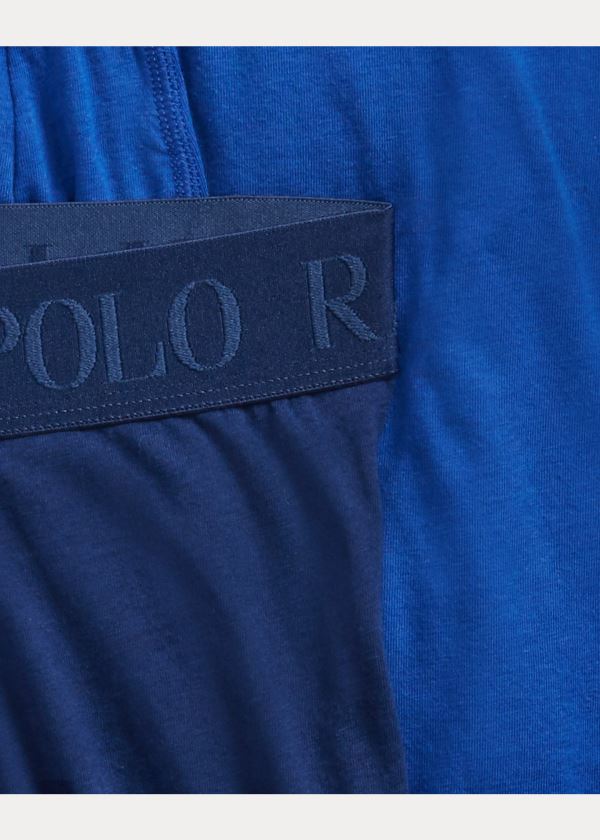 Ralph Lauren 4D Flex Boxerské Brief 3-Pack Blankyt | J21SRmVv