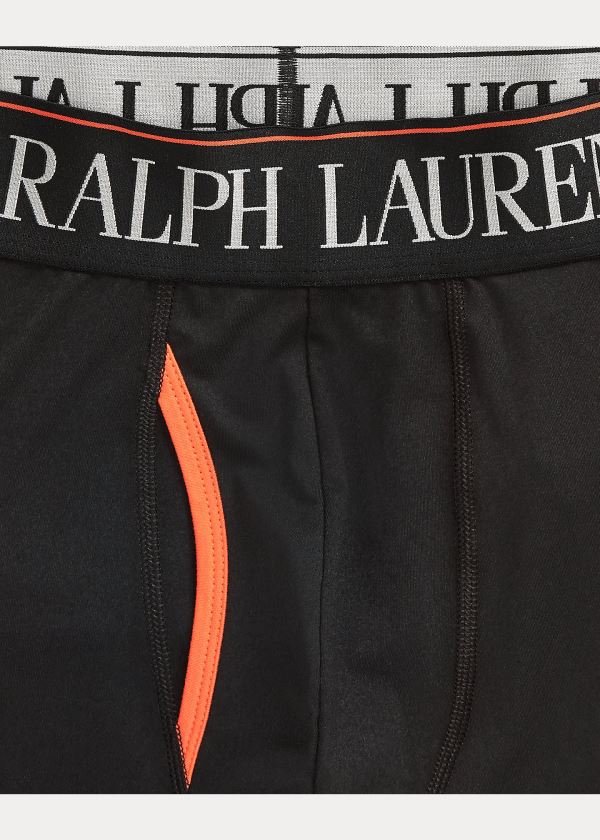 Ralph Lauren 4D Flex Boxerské Brief 3-Pack Černé | yN5GHsQn
