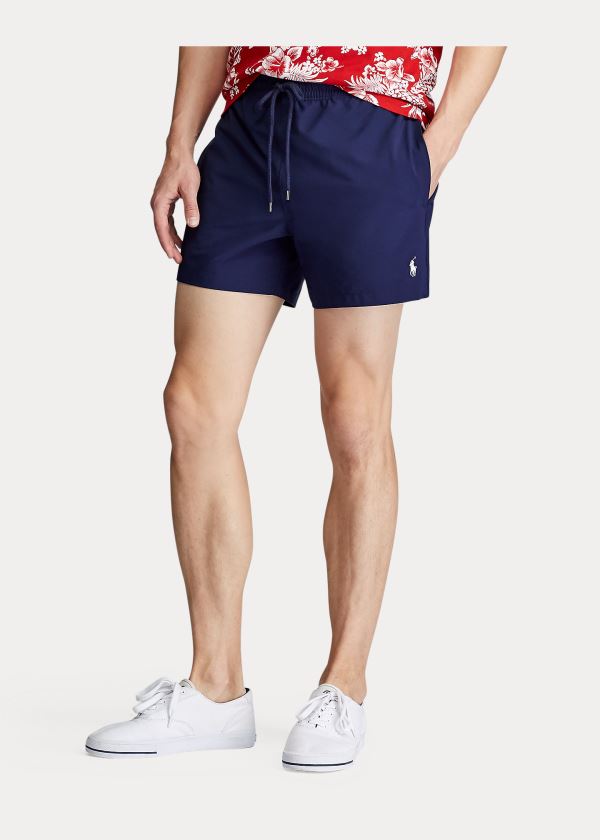 Ralph Lauren 4½-Inch Slim Fit Swim Trunk Tmavě Blankyt | 7M5BM0Oh