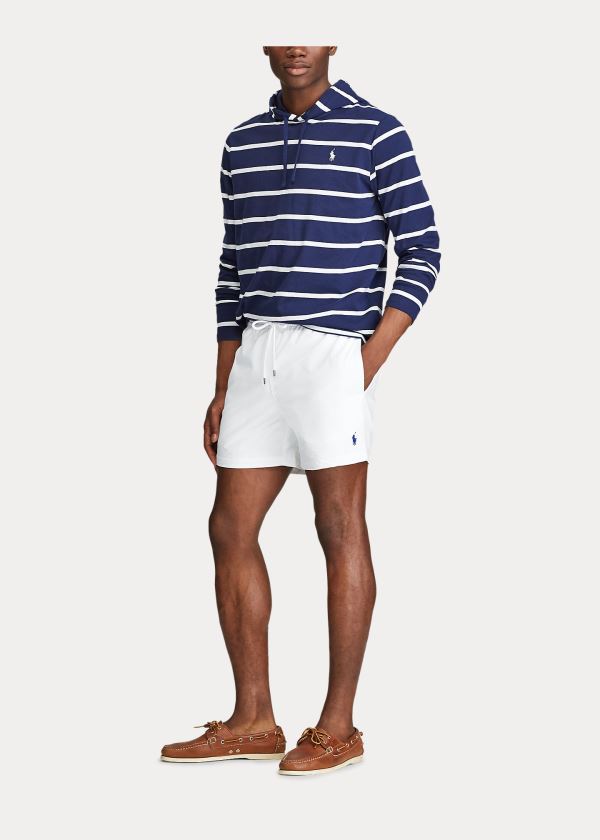 Ralph Lauren 4½-Inch Slim Fit Swim Trunk Bílé | HFHo3zkH