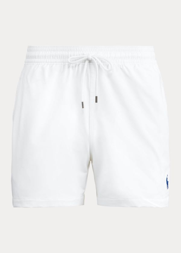 Ralph Lauren 4½-Inch Slim Fit Swim Trunk Bílé | HFHo3zkH
