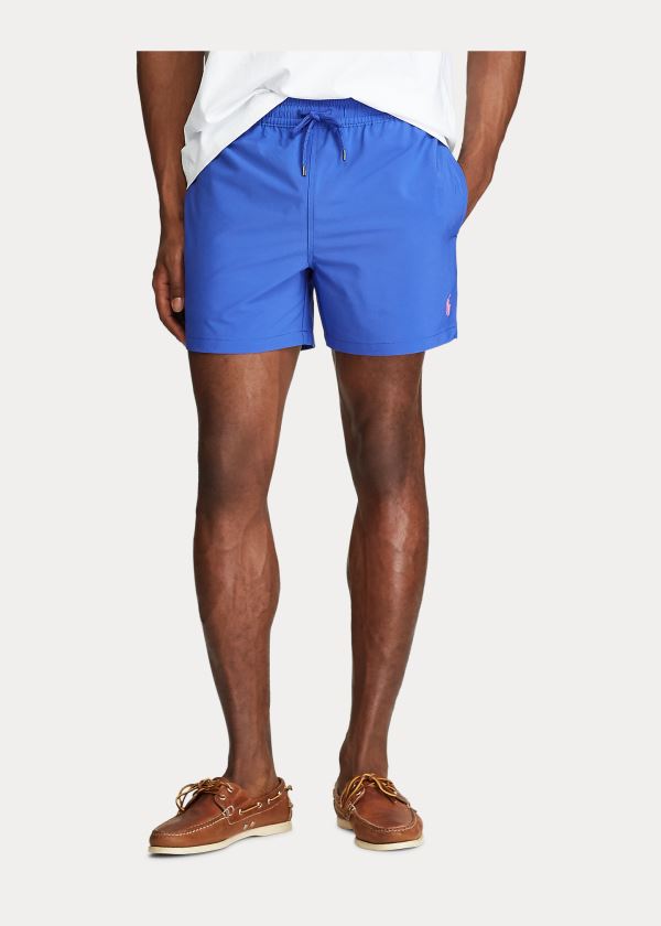 Ralph Lauren 4½-Inch Slim Fit Swim Trunk Královská Modrá Blankyt | LPItWAps