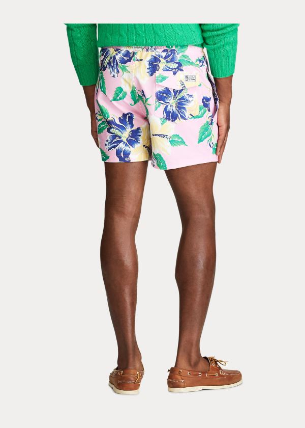 Ralph Lauren 4½-Inch Slim Fit Swim Trunk Růžové Červené | mEeXK4JB