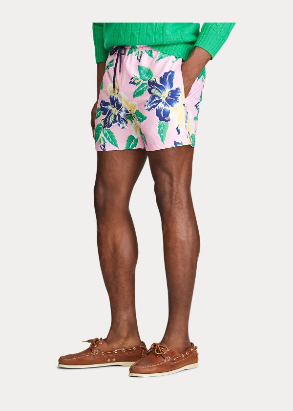Ralph Lauren 4½-Inch Slim Fit Swim Trunk Růžové Červené | mEeXK4JB