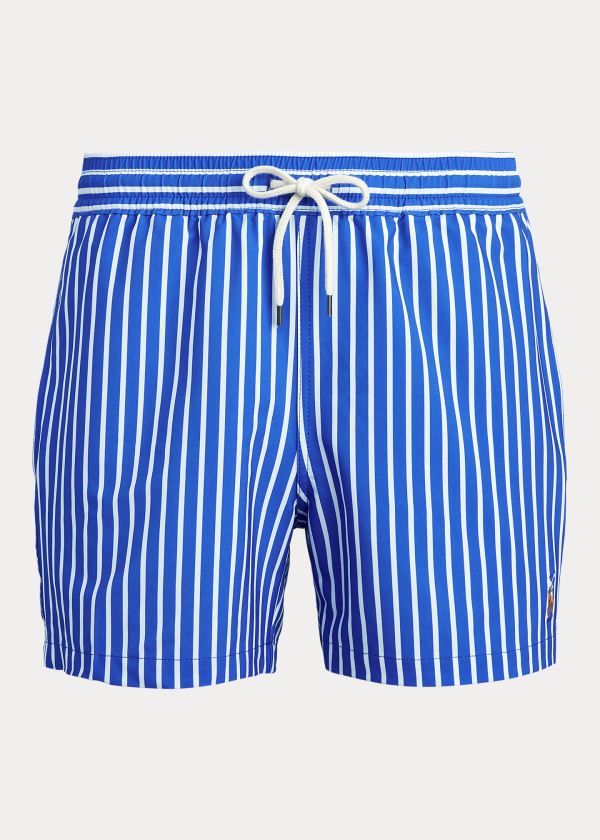 Ralph Lauren 4½-Inch Slim Fit Swim Trunk Blankyt Proužek | tLXDTkI1