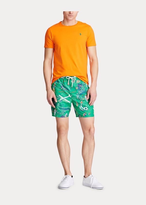 Ralph Lauren 5½-Inch Traveler Swim Trunk Zelene Viacfarebný | c555tB2U