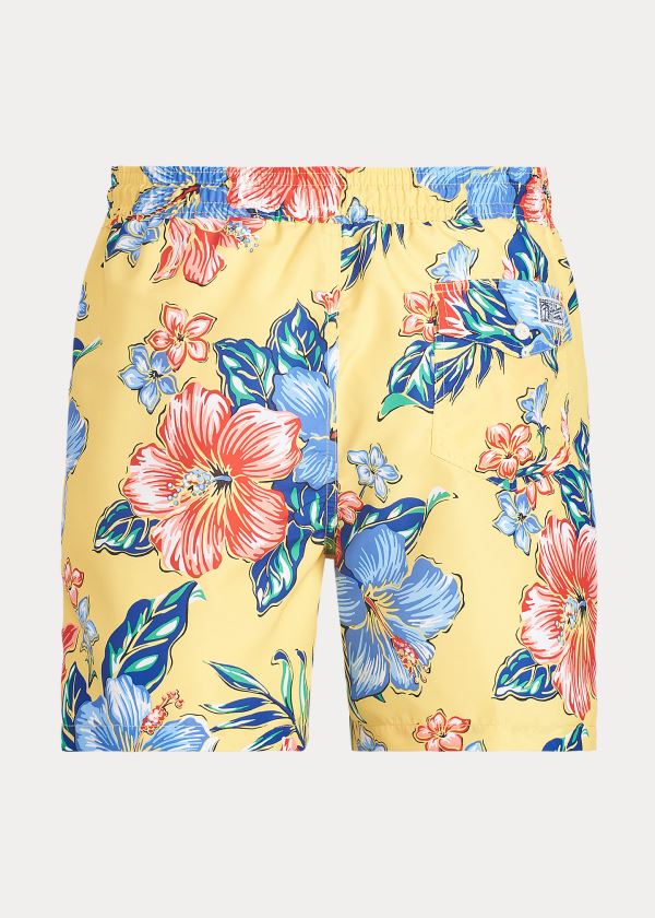 Ralph Lauren 5½-Inch Traveler Swim Trunk Červené Žluté | uXmPphpN