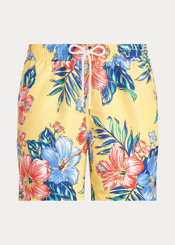 Ralph Lauren 5½-Inch Traveler Swim Trunk Červené Žluté | uXmPphpN