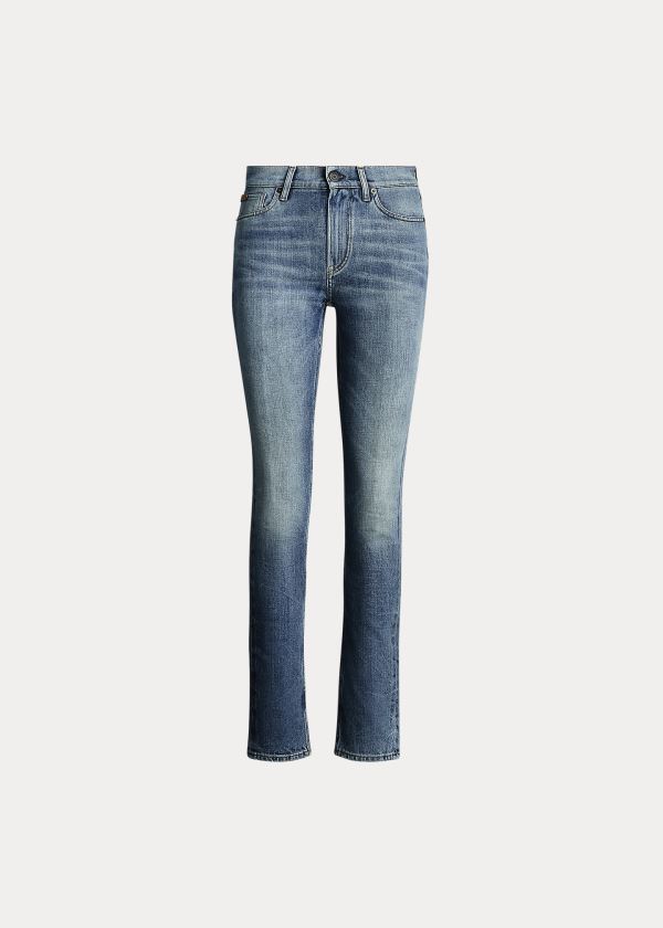 Ralph Lauren 861 High-Rise Skinny Jean Blankyt Blankyt Světle Modré | NQUNAtat