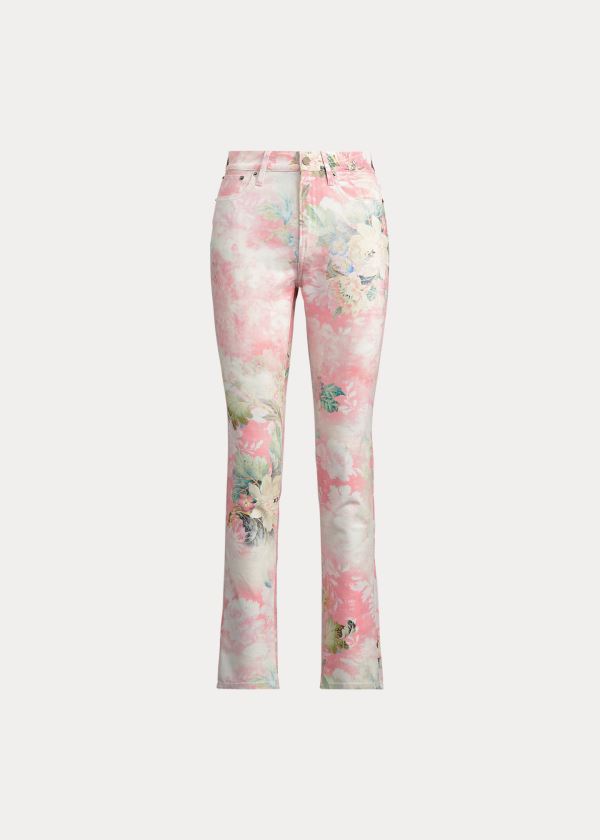 Ralph Lauren 861 High-Rise Skinny Jean Růžové Viacfarebný | 0RD7ztW3