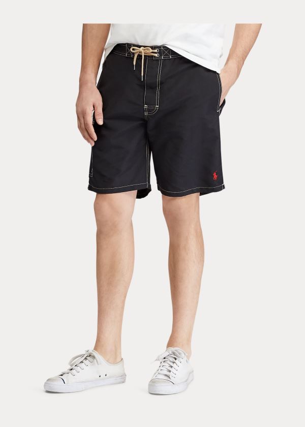 Ralph Lauren 8½-Inch Kailua Swim Trunk Černé | 6OxkLgcn
