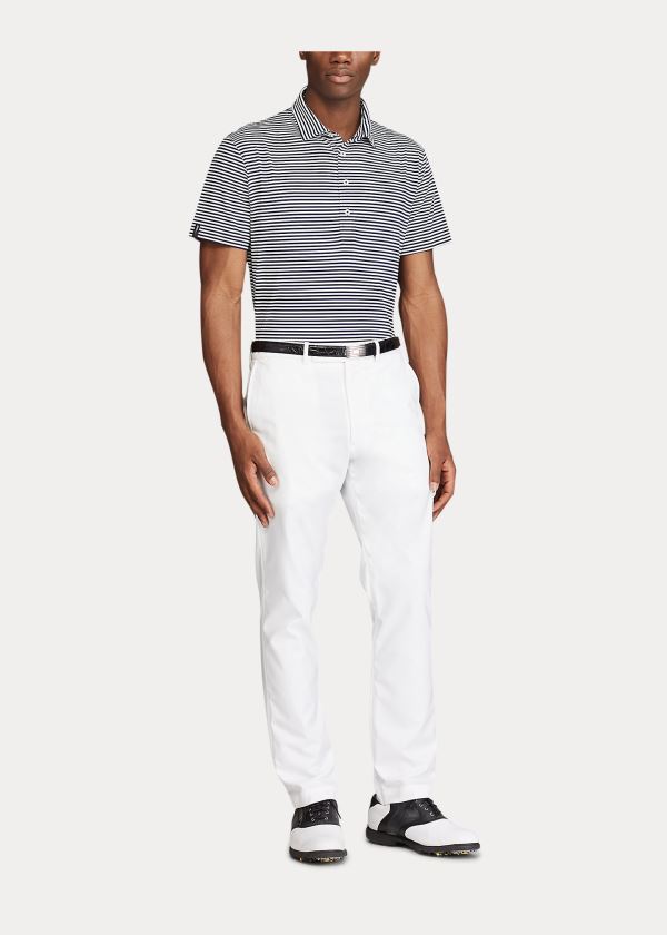 Ralph Lauren Active Fit Golfové Polo Shirt Tmavě Blankyt Bílé | GZPz2DkR