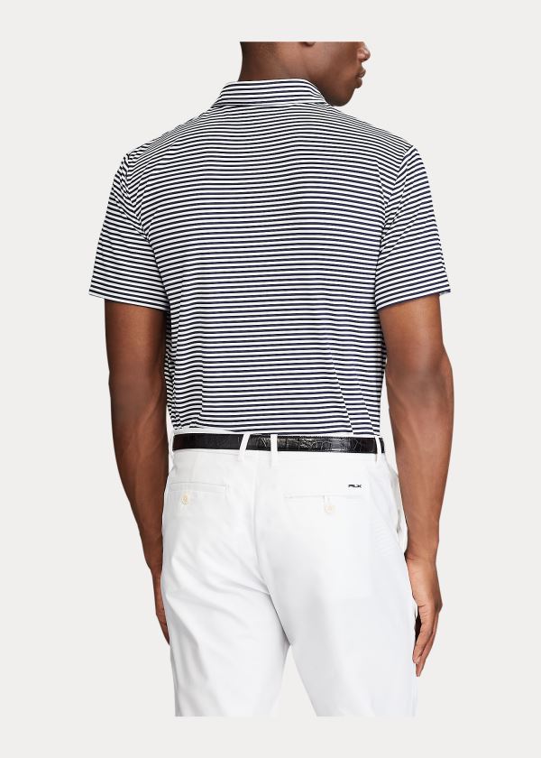Ralph Lauren Active Fit Golfové Polo Shirt Tmavě Blankyt Bílé | GZPz2DkR