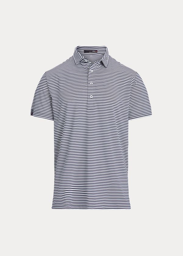 Ralph Lauren Active Fit Golfové Polo Shirt Tmavě Blankyt Bílé | GZPz2DkR