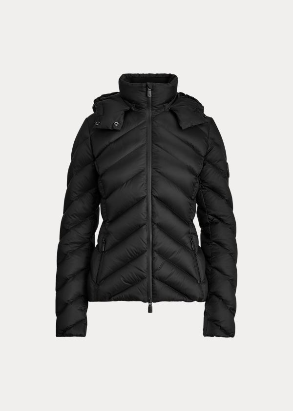 Ralph Lauren Aden Down Coat Černé | WGP7IbUd
