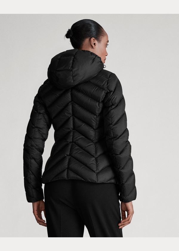 Ralph Lauren Aden Down Coat Černé | WGP7IbUd