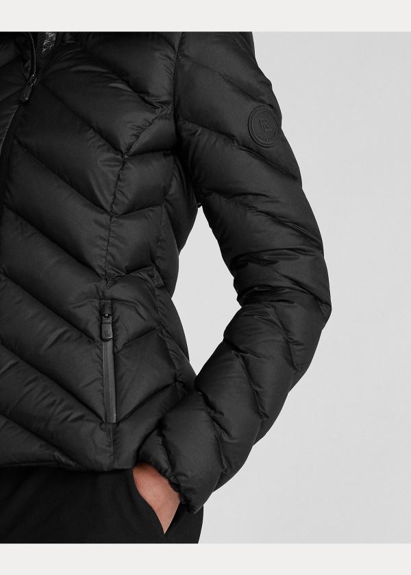 Ralph Lauren Aden Down Coat Černé | WGP7IbUd