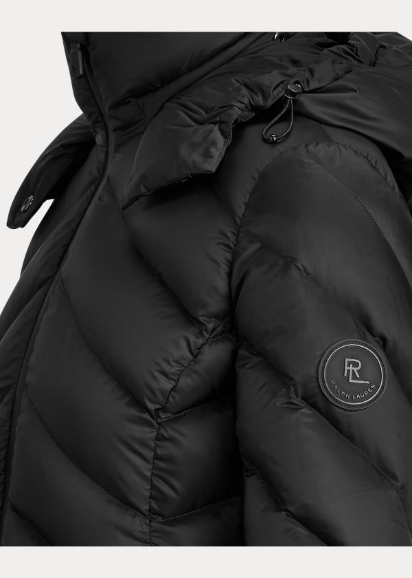 Ralph Lauren Aden Down Coat Černé | WGP7IbUd