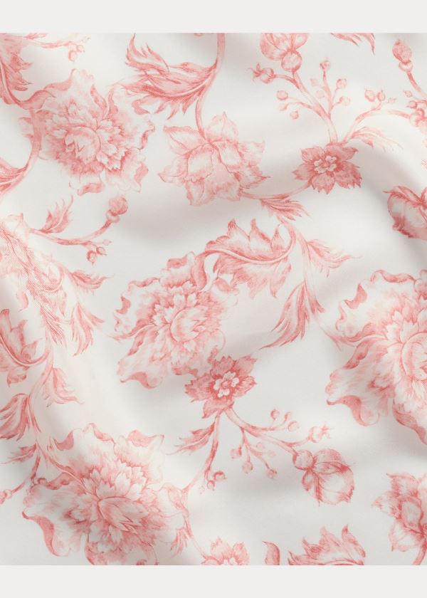 Ralph Lauren Alexa Floral Silk Scarf Krém Růžové | IBQpC7Fi