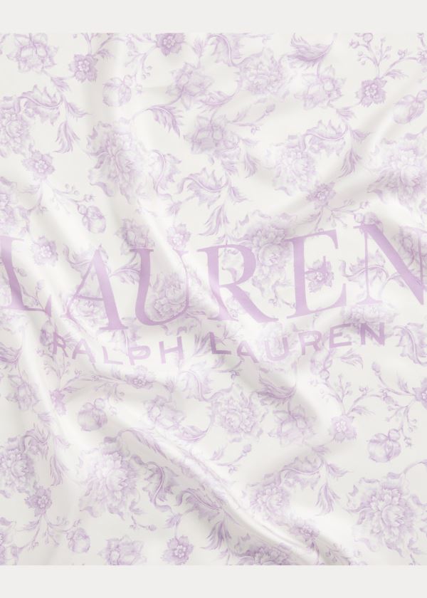 Ralph Lauren Alexa Floral Silk Scarf Krém Růžové | js0u4AmD