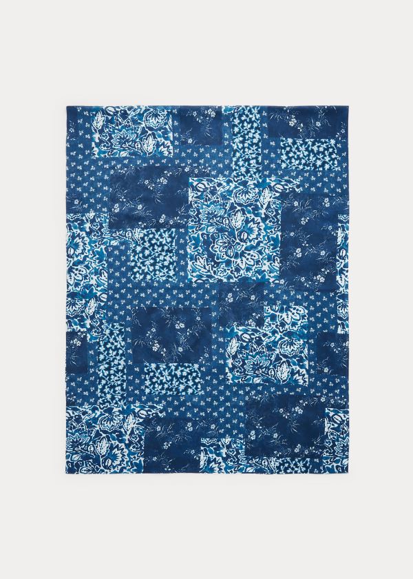 Ralph Lauren Allison Bavlněné Scarf Tmavě Blankyt | IlMKNUJe