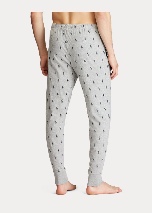 Ralph Lauren Allover Pony Bavlněné Jogger Šedé Tmavě Blankyt | jWCtugr3