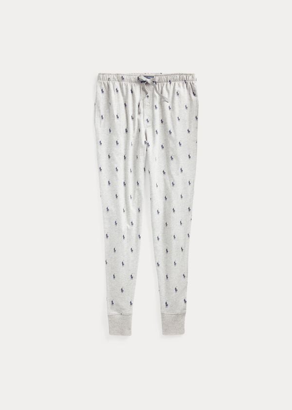 Ralph Lauren Allover Pony Bavlněné Jogger Šedé Tmavě Blankyt | jWCtugr3