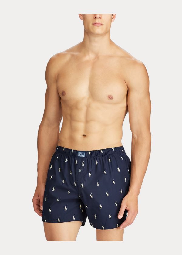 Ralph Lauren Allover Pony Boxerské Tmavě Blankyt | Zs9RIW74