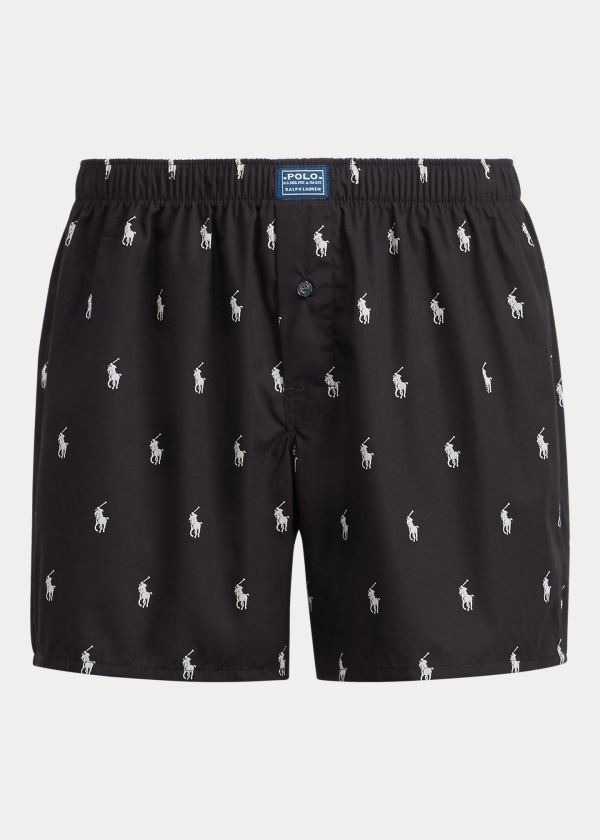 Ralph Lauren Allover Pony Boxerské Černé | pDdYu0D8