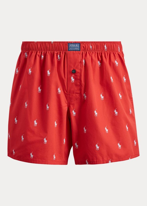 Ralph Lauren Allover Pony Boxerské Červené Blankyt | k7NrGuYT
