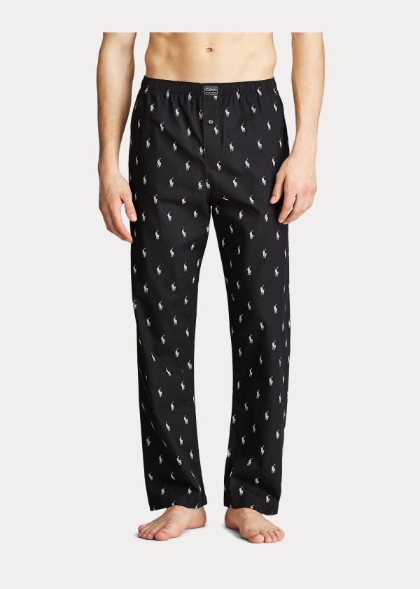 Ralph Lauren Allover Pony Pajama Pant Černé | s5OkjUfY