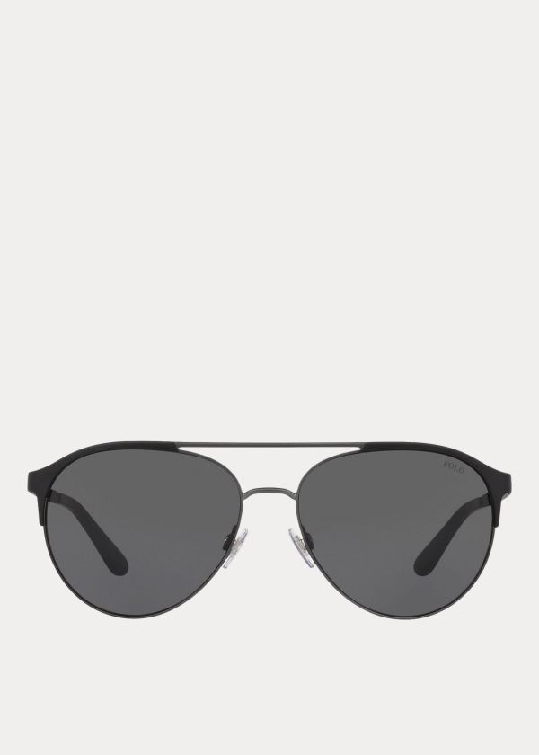 Ralph Lauren American Sportovní Sunglasses Černé | fZOY0Zxu
