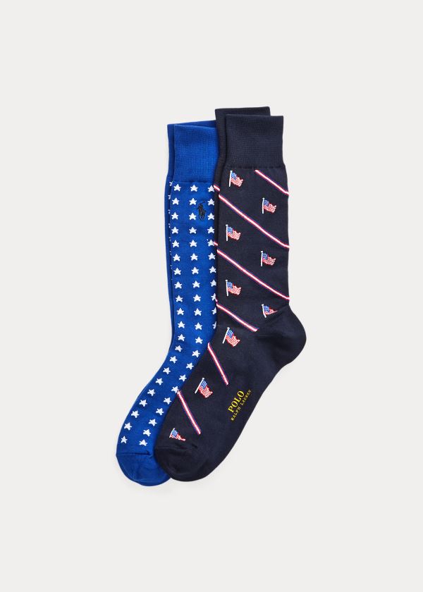Ralph Lauren Americana Šaty Sock 2-Pack Tmavě Blankyt | UR6YgtSH