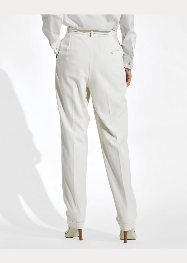 Ralph Lauren Andela Wool-Blend Pant Krém | ajexj6nd