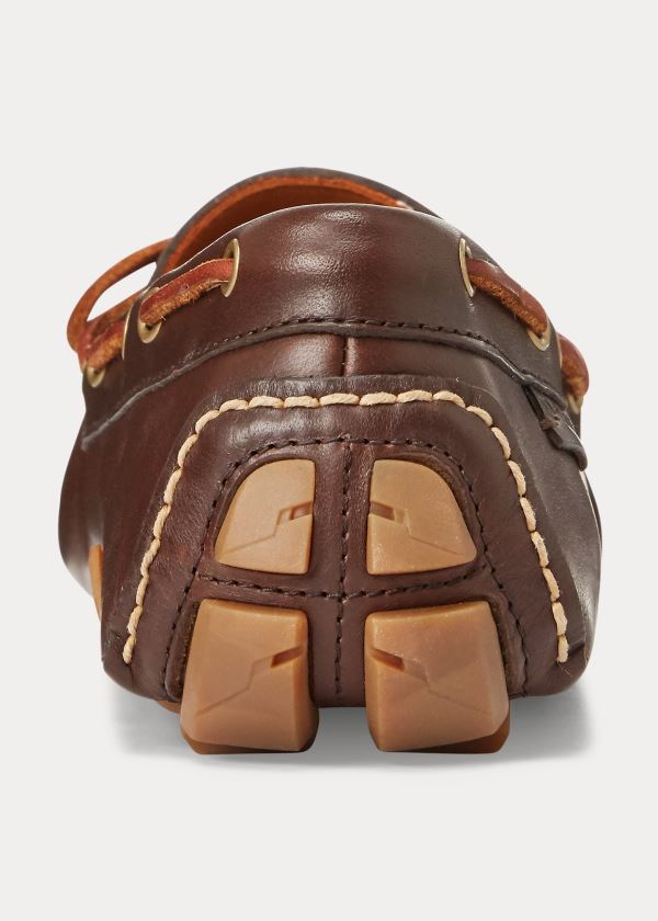 Ralph Lauren Anders Tasseled Læder Driver Hnědé | SRSgyfCX