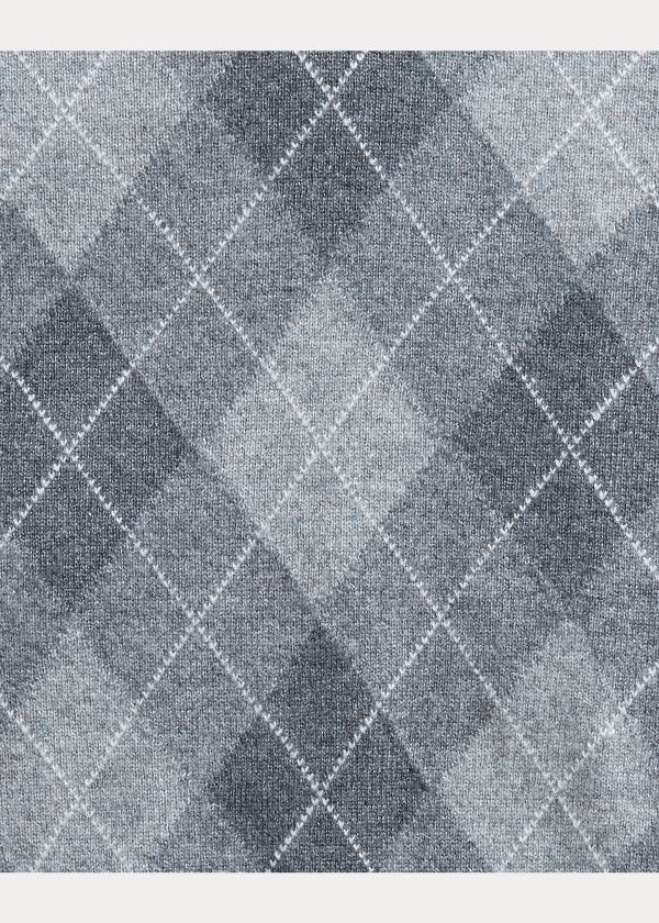 Ralph Lauren Argyle Cashmere Svetrové Vest Šedé Viacfarebný | hB6AdBQO