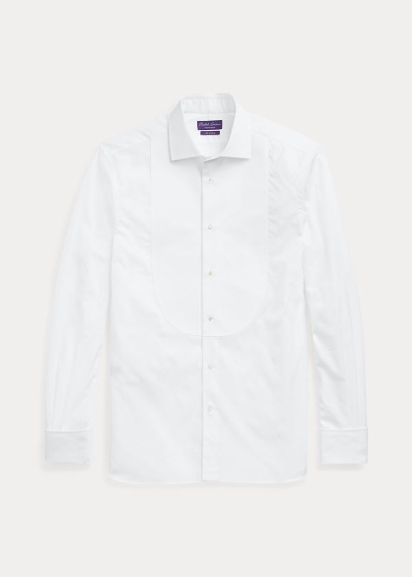 Ralph Lauren Aston Bib Front Tuxedo Shirt Bílé | sOqqjgMw