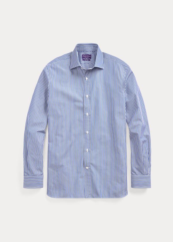 Ralph Lauren Aston Fine-Striped Shirt Blankyt Bílé | FSD2NMQP