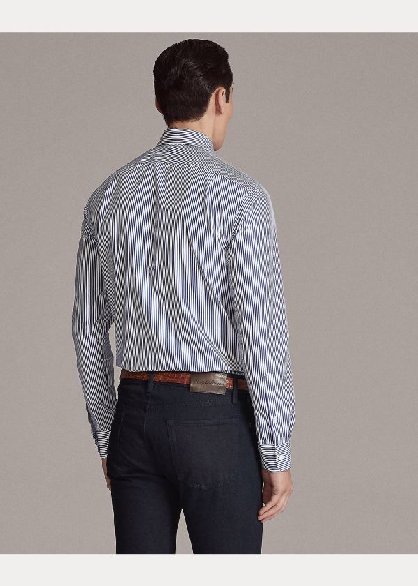 Ralph Lauren Aston Fine-Striped Shirt Blankyt Bílé | FSD2NMQP