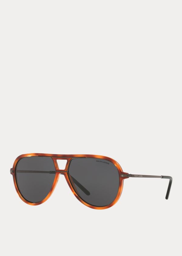 Ralph Lauren Automotive Pilot Sunglasses Oranžové | N4cUeV2y
